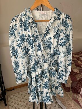Love Shack Fancy Gap Floral Ruffle Mini Dress XS